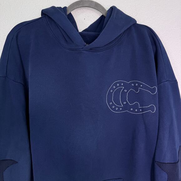 Beyonce Cowboy Carter Tour Hoodie XXL Concert Merch 16 Carriages CCT 2025 Blue - Picture 2 of 12